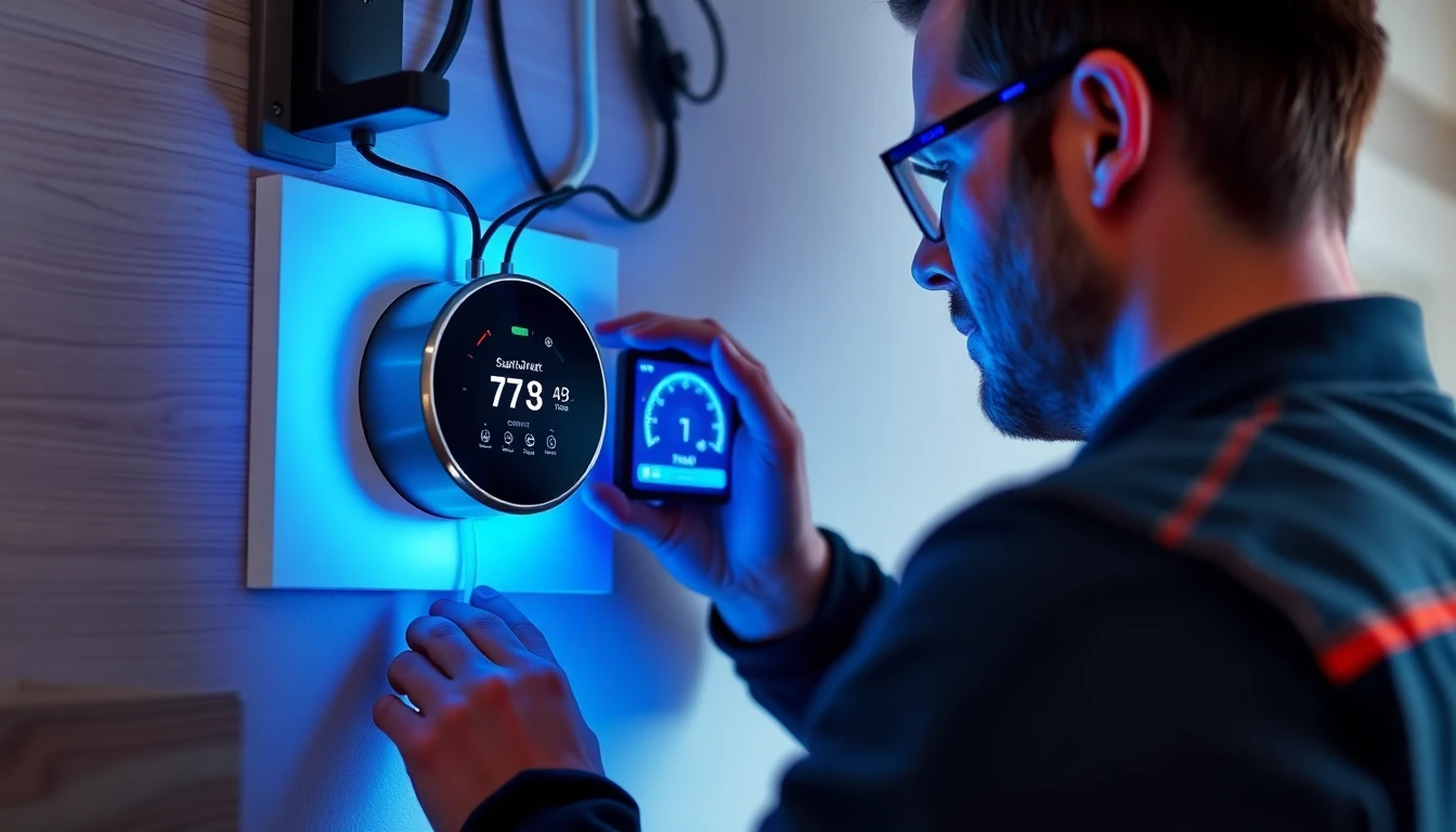 Thermostat installation